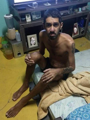 Em agosto do ano passado, a última companheira do rapaz descobriu a doença e pediu a separação
